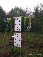 Площадка для детей УДСК Тарзан Мини-2 (усиленный) Зелёный со скалодромом