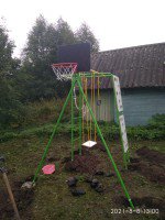 Площадка для детей УДСК Тарзан Мини-2 (усиленный) Зелёный с баскетболом